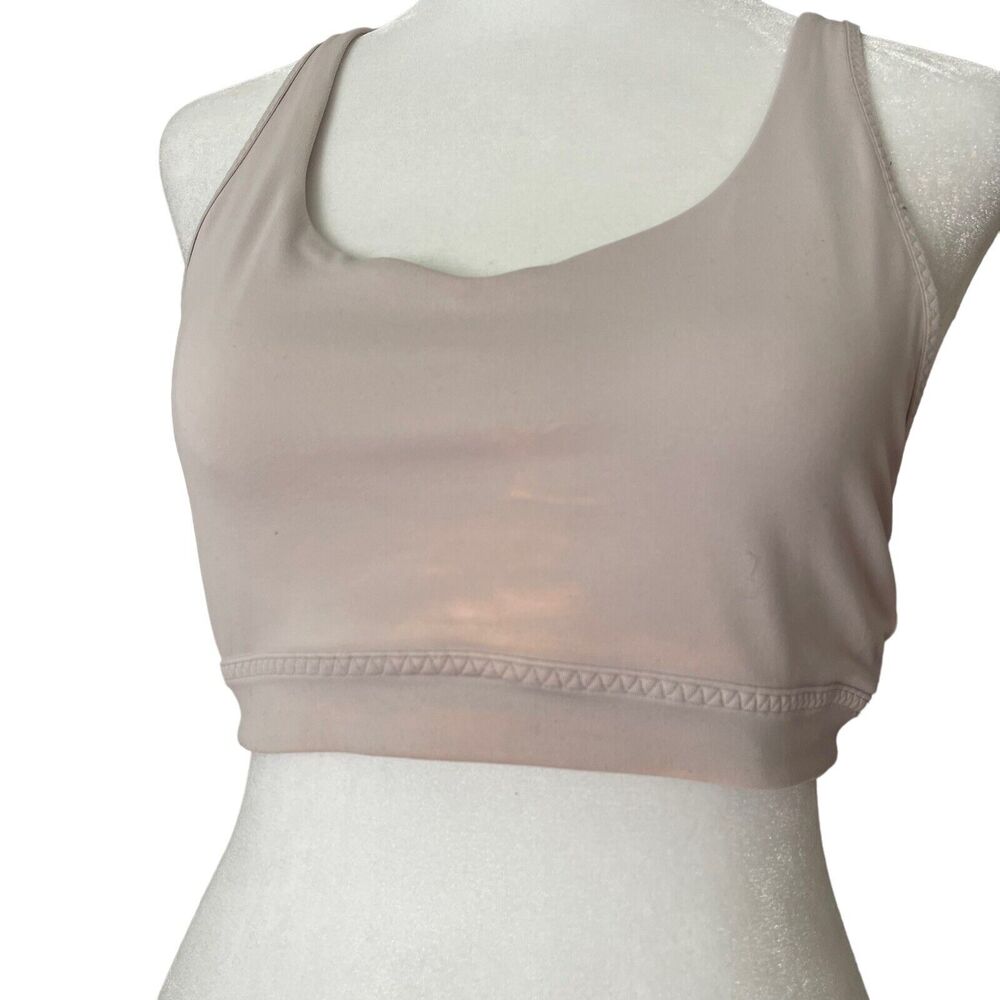 Athleta Small Transcendence Sports Bra Powervita A-C Cup Light Pink - Picture 5 of 9